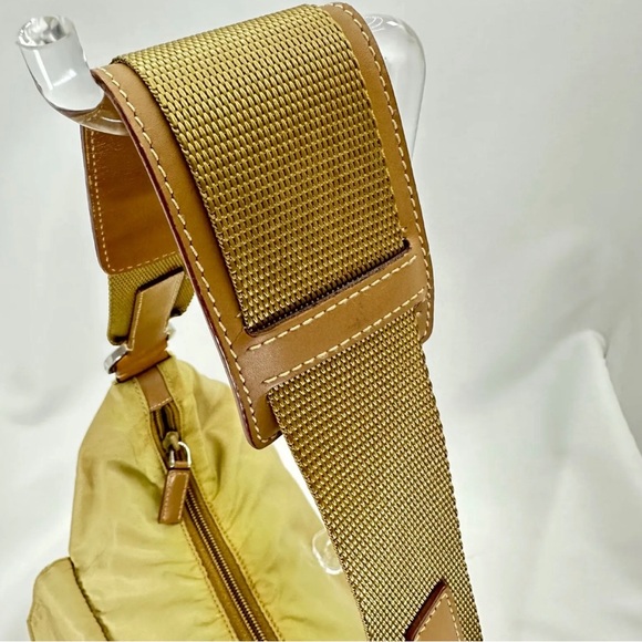 PRADA  Vela Sport Nylon Tessuto Beige shoulder bag with dustbag - Picture 9 of 15